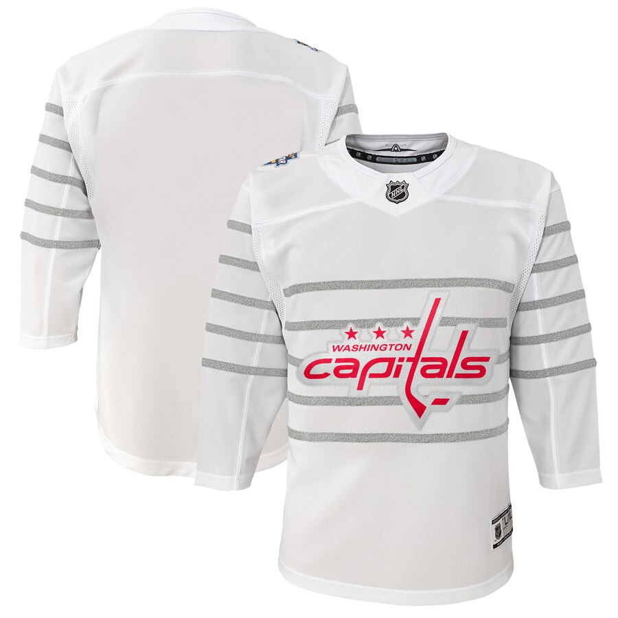 Youth Washington Capitals White 2020 NHL All-Star Game Premier Jersey->youth nhl jersey->Youth Jersey